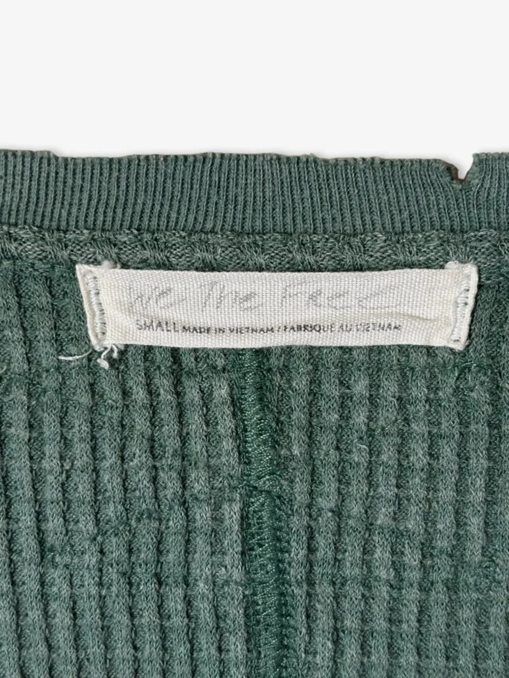 Free People We The Free Buttercup Thermal Top Green Size S Off Duty Granola Girl